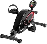 SportPlus Beintrainer inkl. Trainingscomputer, hochwertiges & leises Magnetbremssystem, 8 Widerstandsstufen, Mini Heimtrainer für Senioren, Beintrainer für zuhause und Büro, Sicherheit geprüft