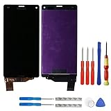 LCD Display Kompatibel mit Sony Xperia Z3 Compact Mini D5803 D5833 (Schwarz ohne Rahmen) Touchscreen Bildschirm Digitizer Assembly Glas Ersatzteile + Tools