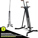 Sportstech innovativer 2in1 Stepper & Vertical Climber Fitness - Klettern - Kletterbewegungen, klappbar, multifunktional VC300 mit Anti-Rutsch Design & Faltsystem-ideal für HIIT & Ganzkörpertraining