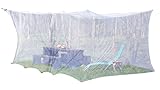 infactory Mückennetz: XXL-Moskitonetz für Innen & Außen, 300 x 500 x 250 cm, 220 Mesh, weiß (Moskitonetz Terrasse)