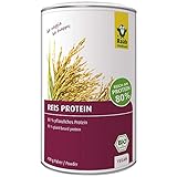 Raab Vitalfood Bio Reis-Protein Pulver mit 80 % pflanzlichem Eiweiß, aus biologischem Anbau, vegan, laborgeprüft in Deutschland, für Shakes, 400 g