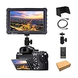 Schwarz Lilliput A7s 7 Zoll 1920x1200 HD IPS Camera Field Monitor Kamera Feldmonitor Feld Monitor 4K HDMI for DSLR Mirrorless Camera A7 A7R A7S III A6500 A9 Panasonic GH5 GH5s Canon Nikon DJI Ronin