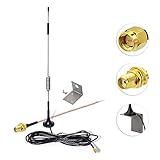 Eightwood 868 MHz Antenne SMA Antenne 3m SMA Verlängerung + Tragbare Basis + SMA Kabel RG178 15cm für Homematic CCU3 CCU2 Raspberry Pi HM MOD RPI PCB Bausatz ELV Bausatz RaspberryMatic MEHRWEG