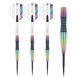WINMAU Elektra 24 Gramm Profi Wolfram Steeltip Dartpfeile Set mit Flights und Schäfte