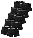 Head Herren Unterwäsche, Boxershorts (10er Pack) in verschiedenen Farben. XL Schwarz