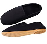 Bay Kung Fu Schuhe Thai Chi Chinisische Slipper Wushu Yoga Tai Chi Kampfkunst schwarz Qi Gong Win Tsung (46, schwarz)