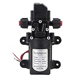 Cocoarm Hochdruckwasserpumpe, 12V selbstansaugende Wasserpumpe 5L/min 60W selbstansaugende Wasserpumpe für Wohnmobilboot RV 115Psi für Auto waschen Boot Reinigung und Garten Bewässerung