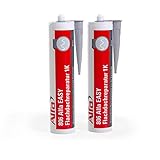 Flachdach Reparatur 2 x 290 ml Reparaturmasse zum wasserdichten Versiegeln von Fugen, Rissen, Nähte, Spalten, Unebenheiten und Oberflächen