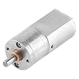 Akozon Zahnrad Motor DC 12V Hochdrehmoment Turbo Elektrischer Getriebe-Reduzierungs-Motor äußerer Durchmesser 20MM Total Metall Geschwindigkeitsreduzierung Getriebe 15/30/50/100/200RPM(200 U/min)