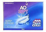 Aosept® Plus Pflegemittel für Kontaktlinsen – Pack mit 3 Flaschen, 360°ml + 1 Flasche, 90°ml