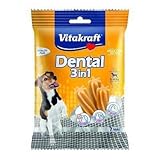 Vitakraft Dental 3in1 - Zahnpflege-Snack für Hunde von 5-10 kg - 12x 7 Sticks