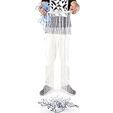 Cocoarm Angeln Wurfnetz, Wurfnetz Monofilament Handwurf Angeln Mesh American Style Falle Net Angelzubehör Fisch Wurfnetz mit 8 m Langer Handschnur Zum Fischen Angelnetz Nylon (2.4m)