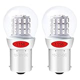 ALOPEE - 2-Stück Rot 1156 Glühbirne 1141 7506 Lichtlampe - Super Hell 10-30V DC - Für Bremslicht Rücklicht