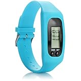 com-four® Sportuhr mit Schrittzähler - Fitnessarmband mit Kalorienzähler - Fitnessuhr mit Distanzmessung - Activitytracker ohne Bluetooth (blau)