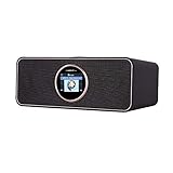 Albrecht DR 884 Kompaktanlage, 27884, Internetradio, Digitalradio, DAB+, UKW mit RDS, Bluetooth, USB, Farbdisplay, Musikstreaming via Smartphone-App möglich, 2 x 7,5 W, Farbe: schwarz