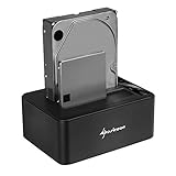 Sharkoon Quickport Duo Clone USB 3.1 Type C HDD Docking Station schwarz