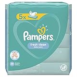 Pampers Baby Feuchttücher Fresh Clean, Dermatologisch Getestet, 260 Tücher (5 x 52)