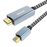 Mini DisplayPort auf HDMI Kabel, BENFEI Mini DP auf HDMI Nylonkabel & Aluminiumschale Kabel, kompatibel mit MacBook Air/Pro, Microsoft Surface Pro/Dock, Monitor, Projektor