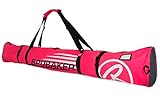 Brubaker Skitasche Carver Champion gepolsterter Skisack für 1 Paar Ski und Stöcke 170 cm Pink Weiss