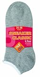 Nur Die Damen Sneaker Classic 5er Socken, Blickdicht, Mehrfarbig (grau/weiß 040), 39-42