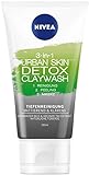 NIVEA 3IN1 Urban Skin Detox Claywash im 3er Pack (3 x 150 ml), Gesichtsreinigung mit Peeling & Gesichtsmaske, tiefenreinigende und mattierende Gesichtspflege