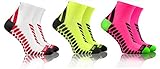 Sesto Senso Sport Socken Damen Herren 3-12 Paar Bunte Baumwolle Sportsocken Laufsocken Weiß Gelb 39-42 3 Pack Rosa mix