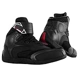 A-PRO Motorradschuhe Stiefel Wasserdicht Sport Touring Motorradstiefel Schwarz 42
