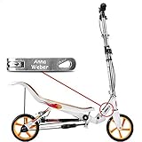 Space Scooter X 580 weiß MIT Gravur - inkl. hochwertiger Namensgravur - SpaceScooter Wipproller X580 Weiss White