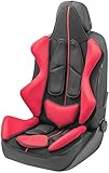 Walser 13990 Racing Autositzauflage Sitzschoner PKW Sitzauflage X-Race rot schwarz