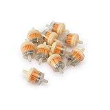 Vvciic 10 Stücke Inline Kraftstofffilter, Gasöl Flüssigkeitsfilter Benzinfilter für Motorrad Motorrad Motorroller 3 * 5,5 cm