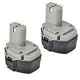 Masione 14,4V 3.0Ah Ni-MH Ersatz Akku 1420 für Makita Werkzeuge 1422 1433 1434 1435 1435F 192699-A 193158-3 192600-1 Werkzeugakku Batterie 2 Stück