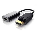 CSL - 4k DisplayPort DP 1.2 zu HDMI Adapter Kabel - DisplayPort DP to HDMI adapter - 4K Ultra HD 4Kx2K - Full HD 1080p - 24 Bit True Color - 3D - HDCP