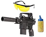 Nick and Ben Softair Gewehr Assault Sturmgewehr Airsoft mega Power Set 2000 Kugeln + Schutzbrille