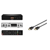 THOMSON THC301 HD Receiver für digitales Kabelfernsehen DVB-C Full HD (HDTV, HDMI, SCART, USB, Mediaplayer) schwarz & Goobay HDMI High Speed Kabel 4K, Ultra-HD, Full-HD, 3D, vergoldete Stecker 1,5 m