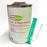 Druckecke Flock- & Flexentferner Dose Inhalt 1kg + Spritze und Kanüle Industrieprodukt (40,95 € / 1 KG)
