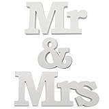 EQLEF Mr & Mrs buchstabenschmücken für Hochzeit Dekoration 1 Set Mr & Mrs Zeichen Top Table Geschenk-Dekor
