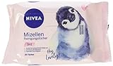 Nivea 3-in-1 Mizellen Reinigungstücher, sanfte und Abschminktücher spenden Feuchtigkeit und Schutz, 6er Pack (6 x 25 Stück)