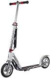 HUDORA Unisex Jugend Air GS 205 Luftreifen Big Wheel Tret-Roller City Scooter, Silber/weiß, 1size