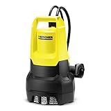 Kärcher Schmutzwasser-Tauchpumpe SP 7 Dirt (Fördermenge: max. 15000 l/h, Restwasserhöhe: 35 mm, Abpumpen von Wasser mit bis zu 30mm großen Schmutzpartikeln, Schwimmerschalter, komfortabler Tragegriff)