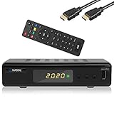 Xaiox Anadol 111c digitaler Full HD Kabel-Receiver - USB Aufnahme Funktion, [Umstieg Analog auf Digital] inkl HDMI Kabel (HDTV, DVB-C / C2, HDMI, Mediaplayer, 1080p) [automatische Installation]