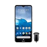 Nokia 6.2 Smartphone - Deutsche Ware (16cm (6, 3 Zoll), 64GB interner Speicher, 4GB RAM, Dual Sim) inkl KFZ-Adapter, Keramik schwarz