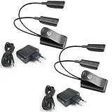 2 x ADAM HALL SLED2PRO SLED 2 Pro LED-Notenpultleuchte incl. Stecker-Netzteil, USB-Kabel (4x Leuchtdioden, 2x Schwanenhälse) Flexilight Minilight