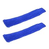 MagiDeal 2 Stück Griffbänder Overgrip Grip rutschfest Handtuch für Badminton Tennis Squash Schläger - Blau