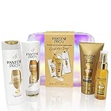 Pantene Pro-V Geschenkset Frauen Repair & Care Shampoo 300ml + Spülung 200ml + 3 Minute Miracle 150ml + Öl 100ml Glanz Für Geschädigtes Haar, Haarpflege, Shampoo Damen, Haarkur