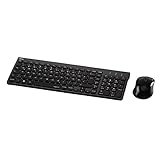 Hama Trento Funk-Tastatur mit Maus-Set, flüsterleise und flache Tasten, schwarz