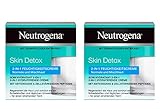 Neutrogena Skin Detox 2-in-1 Feuchtigkeitscreme, regenerierende und schützende Feuchtigkeitscreme mit Antioxidans für das Gesicht (2 x 50 ml)