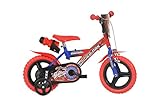 Spiderman Kinderfahrrad Spiderman Jungenfahrrad – 12 Zoll - Original Lizenz - Kinderrad mit Stützrädern