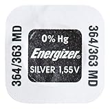 One (1) X Energizer 364 SR621SW Silver Oxide Uhren Batterie 1.55v klarsichtverpackt