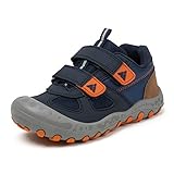 PAMRAY Kinderschuhe Turnschuhe Jungen Mädchen Trekking Wanderschuhe rutschfest Laufschuhe Running Sneaker Sports Blau 32 EU