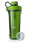 BlenderBottle Radian Tritan Trinkflasche mit BlenderBall, geeignet als Eiweiß Shaker, Protein Shaker, Wasserflasche, BPA frei, skaliert bis 700 ml, Fassungsvermögen 940 ml, moos grün